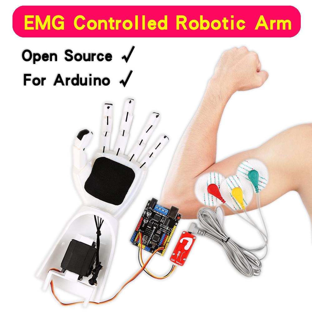 Diy Electronics Kits - Braccio robotico con sensore EMG Braccio