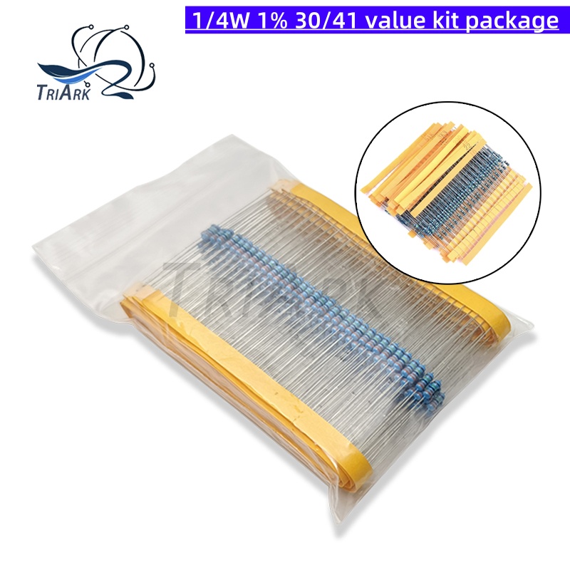 Resistor Kit 1 4W - 300/600/set 30 Tipi 1/4W 1% Resistenza
