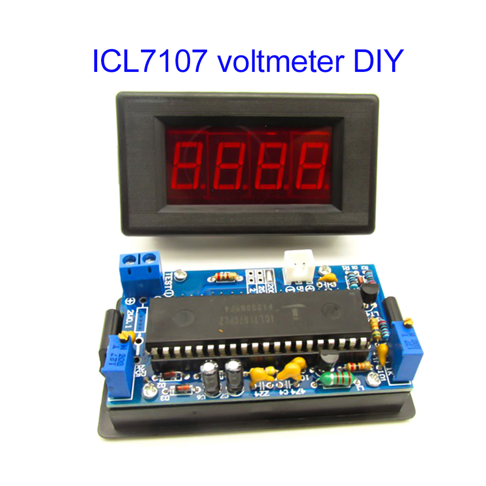 Diy Electronics Kids - Kit Fai-da-Te ICL7107 per Voltmetro, Modulo