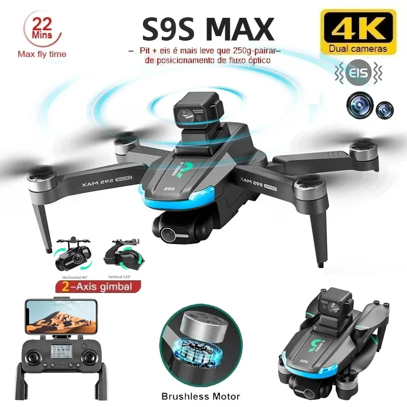 Diy Rc Electronics - NUOVO S9S MAX MINI Drone 4K