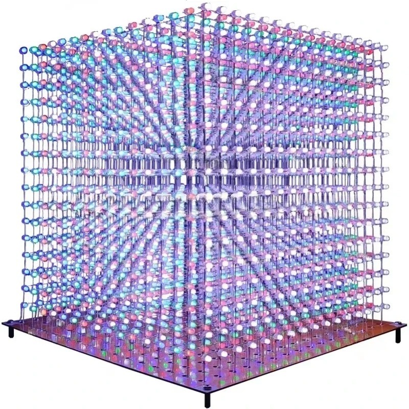 Diy Electronics Kits - 3 Kit Cubo Luminoso D16mini 16x16x16,