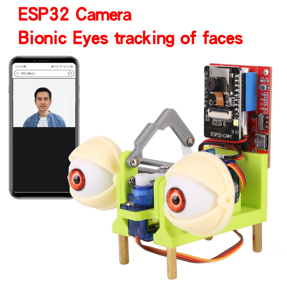 Diy Electronics Kits - WatchEye ESP32 Fotocamera Bionic Eyes Tracking