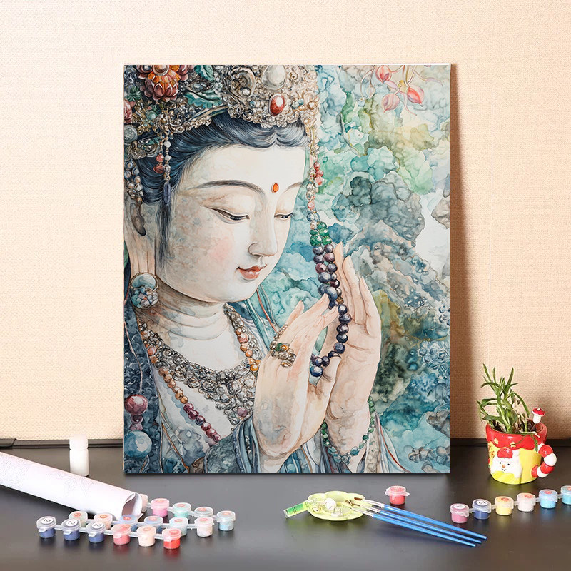 Diy Elektronik - Buddha, pittura religiosa con i numeri