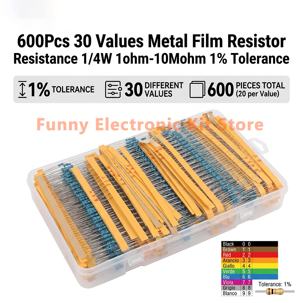 Kit di resistori a film metall - Resistor Kit 1 4W recensione e prezzo