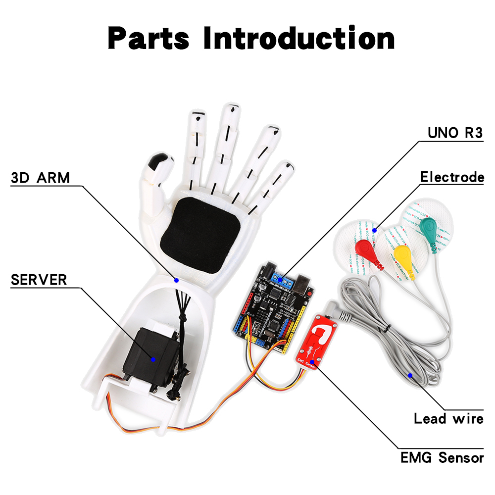 Braccio robotico con sensore E - Diy Electronics Kits recensione e prezzo