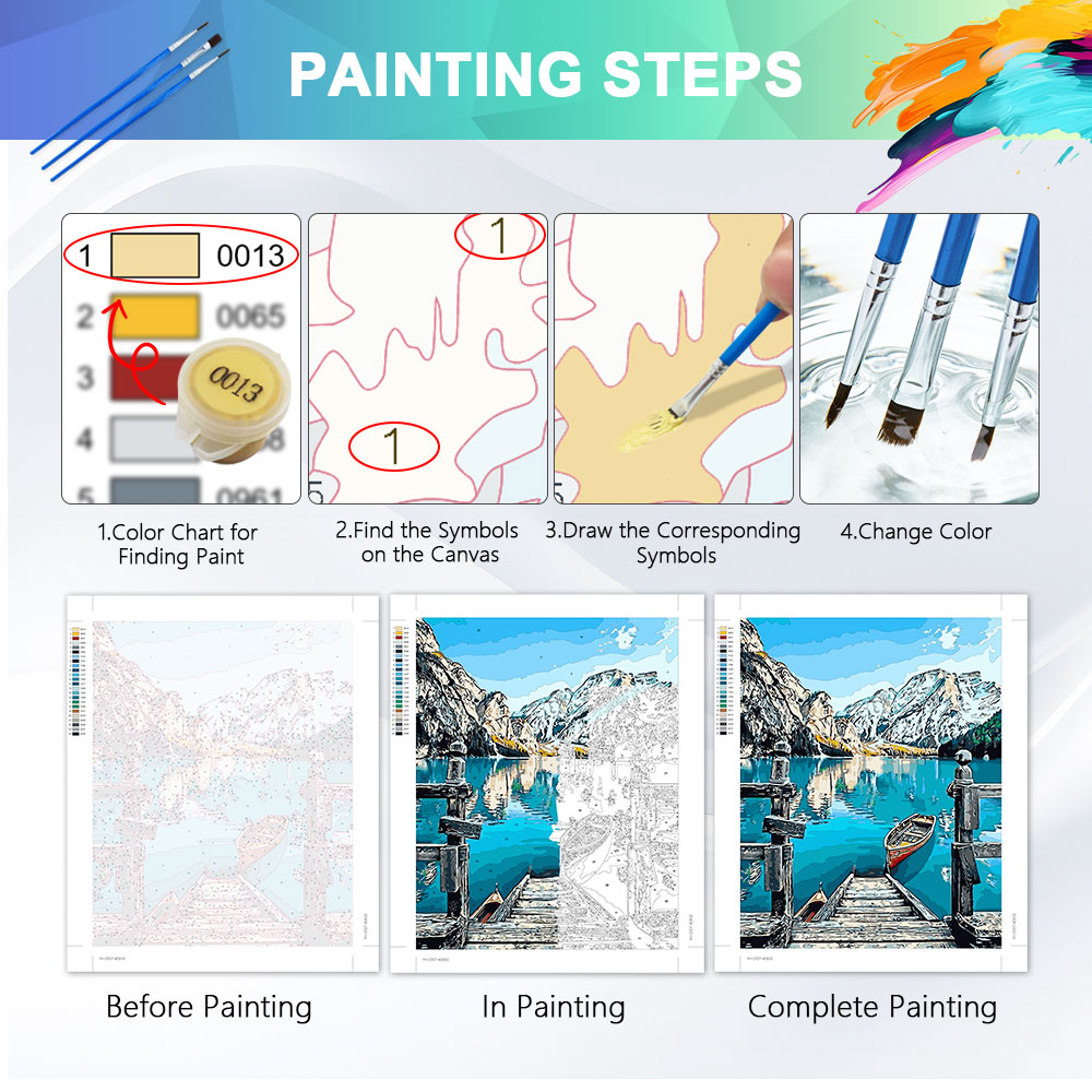 Kit Pittura a Numeri HUACAN: Q - Diy Elektronik recensione e prezzo