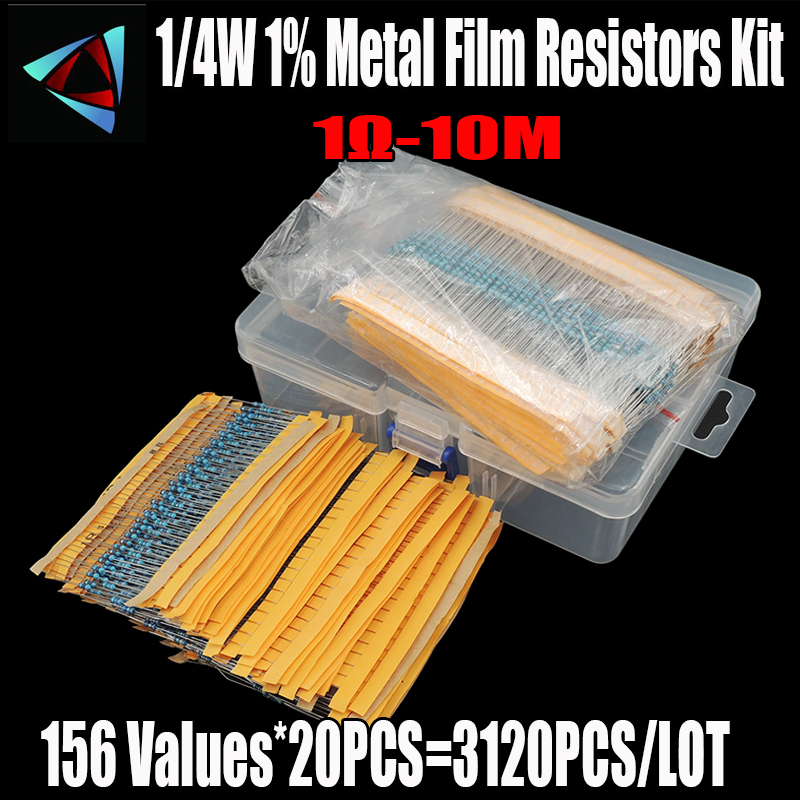 3120 Pz/lotto 156 Valori 1/4 W - Resistor Kit 1 4W recensione e prezzo
