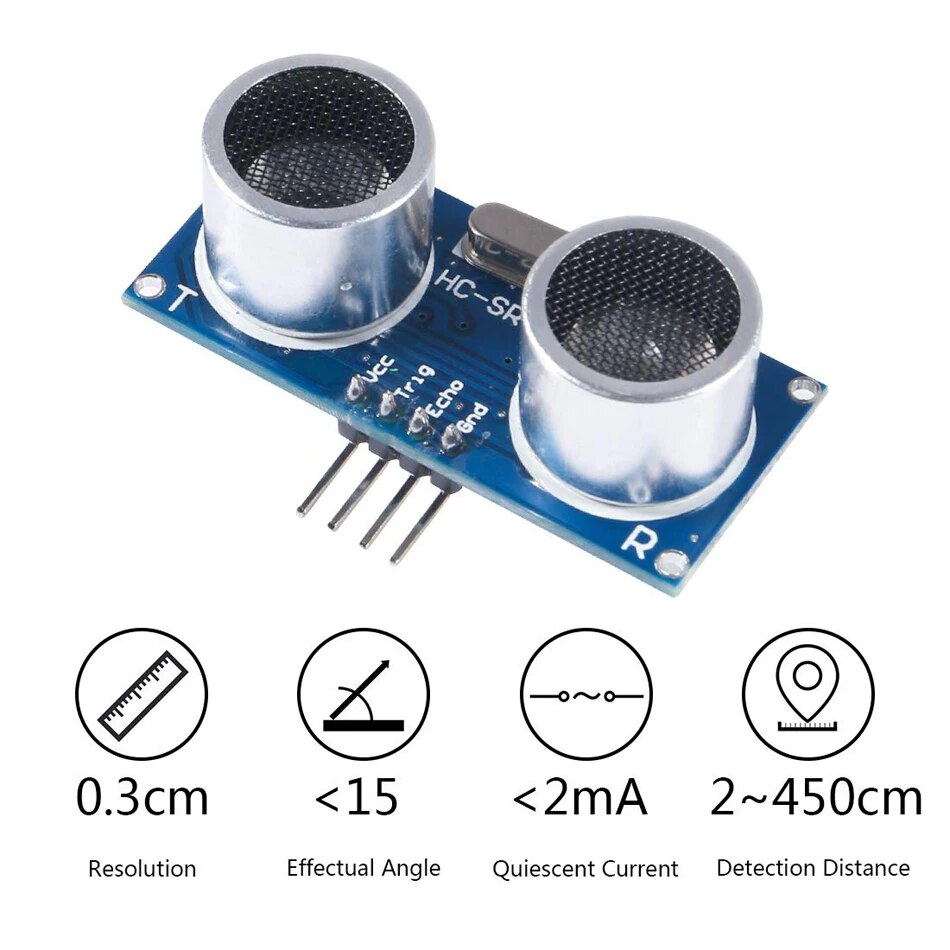 5 moduli ad ultrasuoni, sensor - Ultrasonic Sensor Hc recensione e prezzo