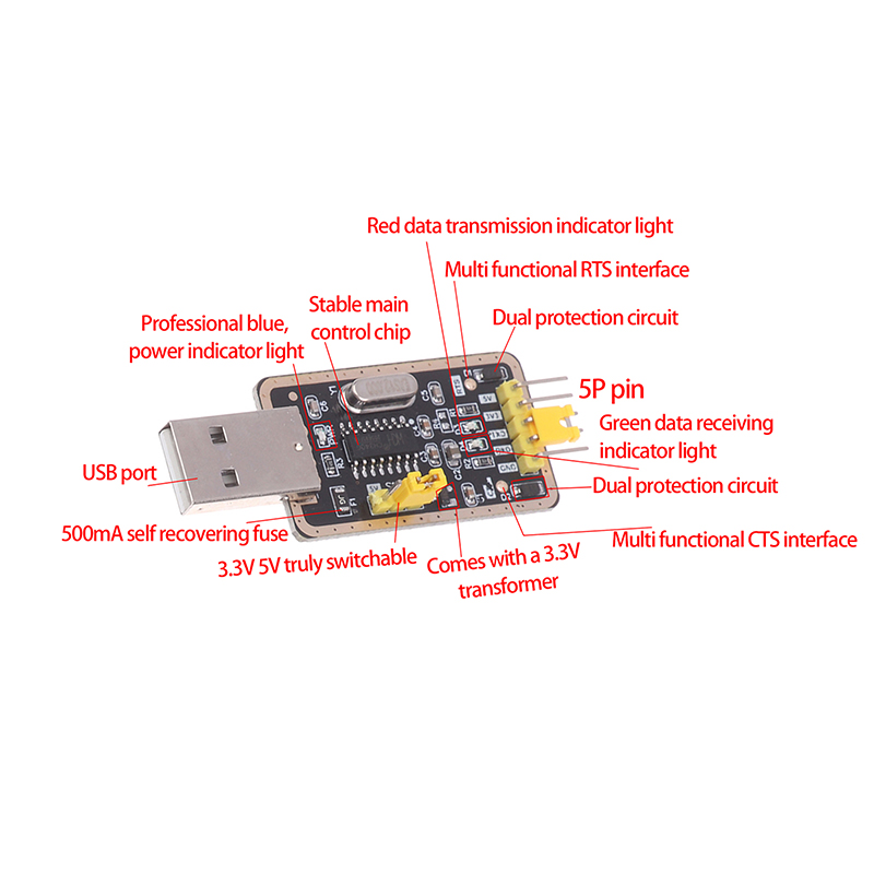 Moduli Porta Seriale CH340G Co - Arduino Diy Electronics recensione e prezzo