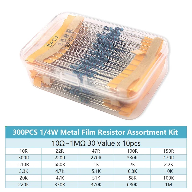 300/600PCS 1/4W Kit di Resiste - Resistor Kit 1 4W recensione e prezzo