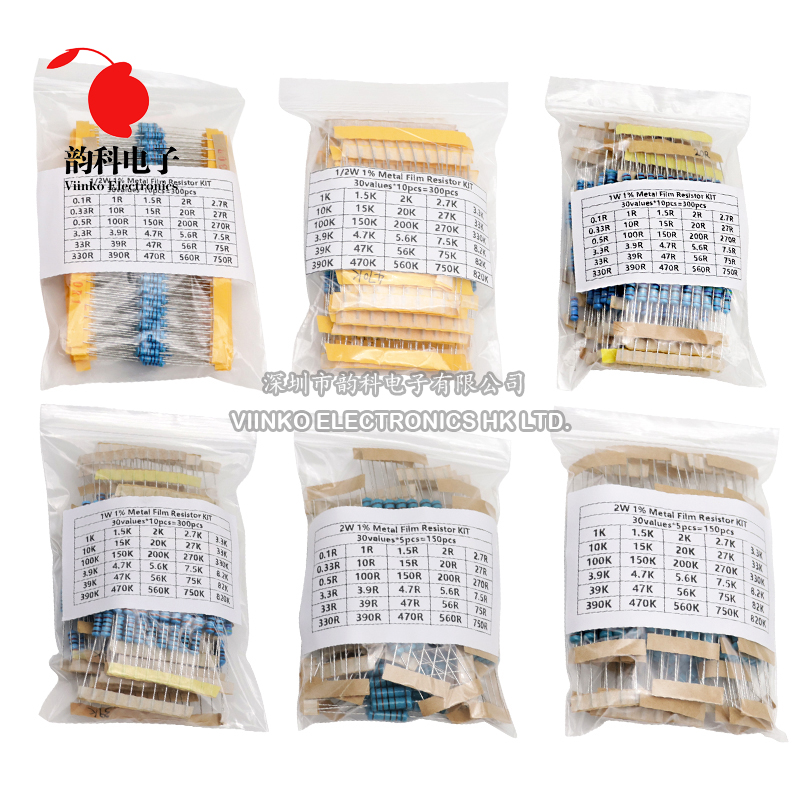 300PCS 150PCS 1/2W 1W 3W 2W Re - Resistor Kit 1 4W recensione e prezzo