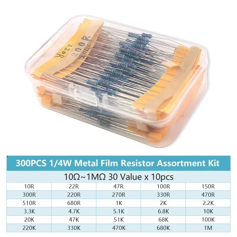 300/600PCS 30 Valori 1/4W Kit  - Resistor Kit 1 4W recensione e prezzo