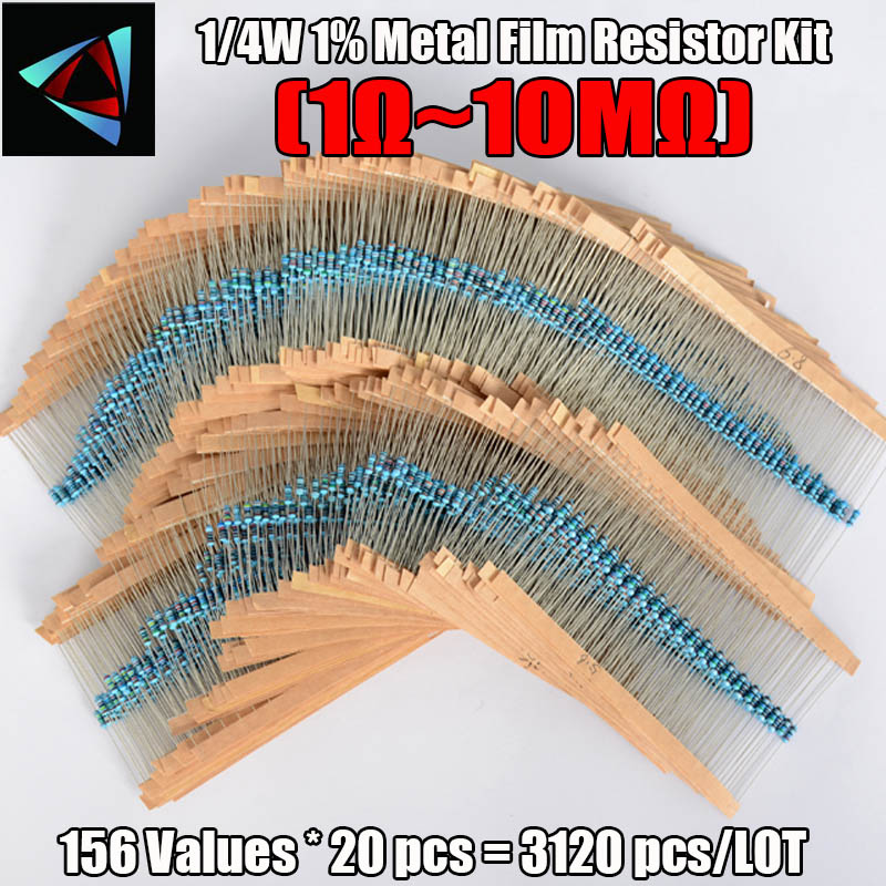 3120 pezzi 156 valori unità el - Resistor Kit 1 4W recensione e prezzo